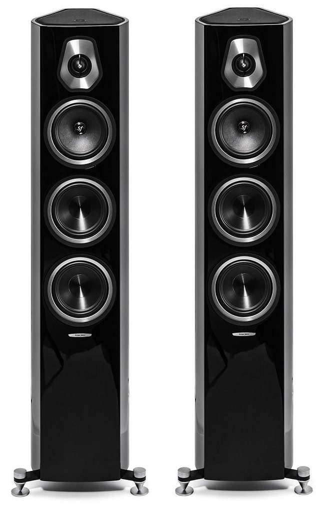 Sonus Faber Sonetto III kolumny podłogowe black front